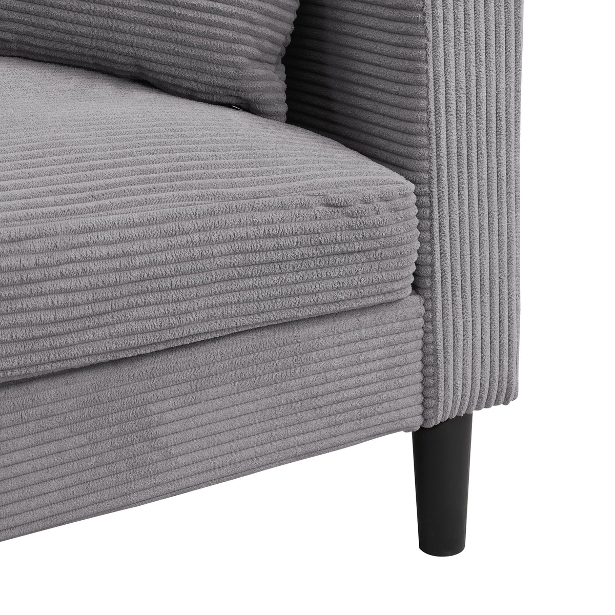 Light Gray Upholstered Loveseat Sofa J111096
