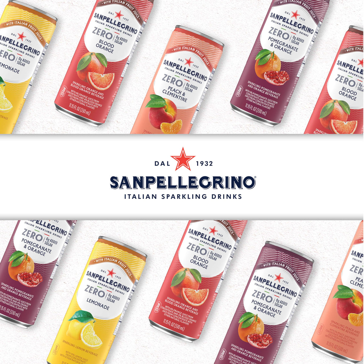 Italian Sparkling Lemonade 24 Pack of 11.15 Fl Oz Cans D833