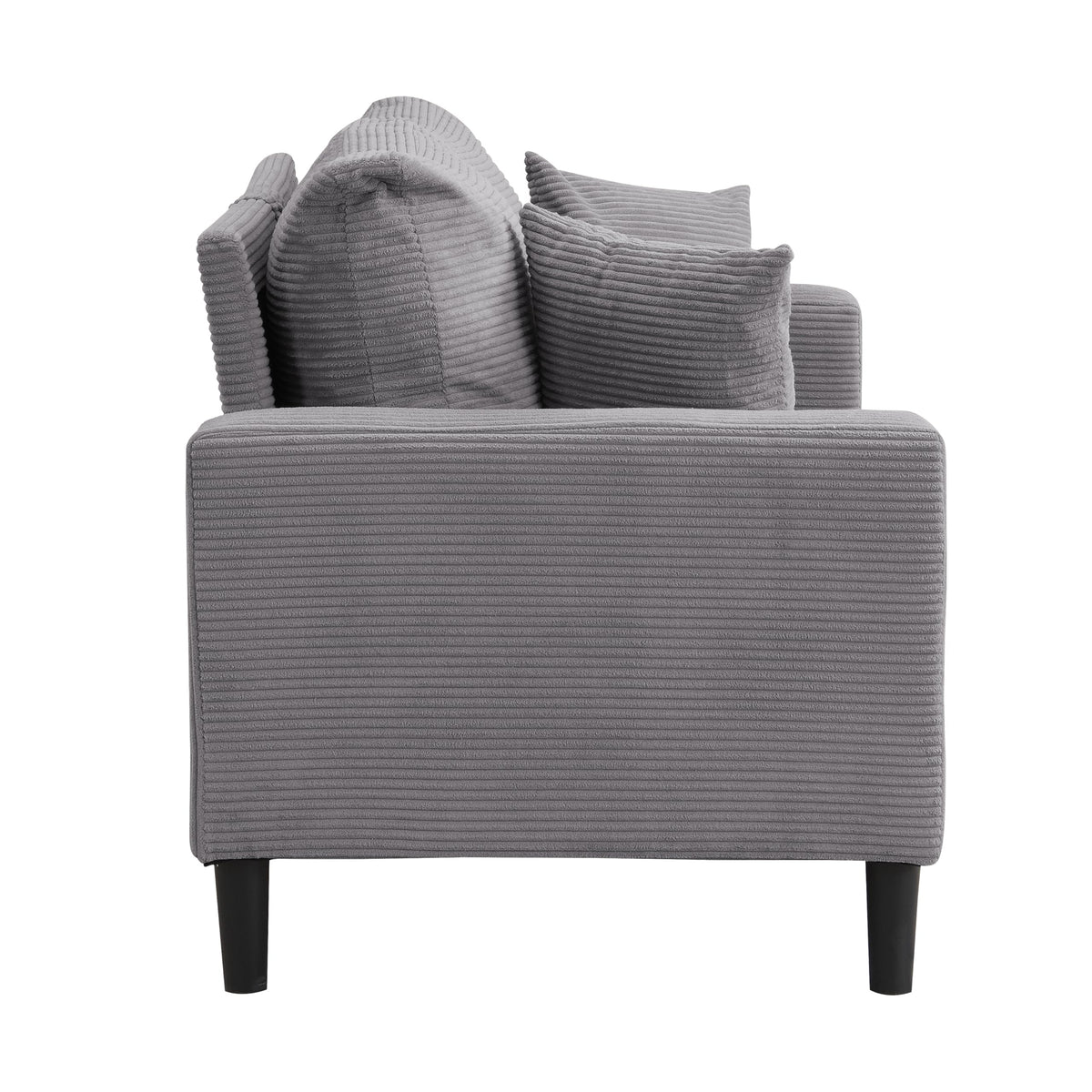 Light Gray Upholstered Loveseat Sofa J111096