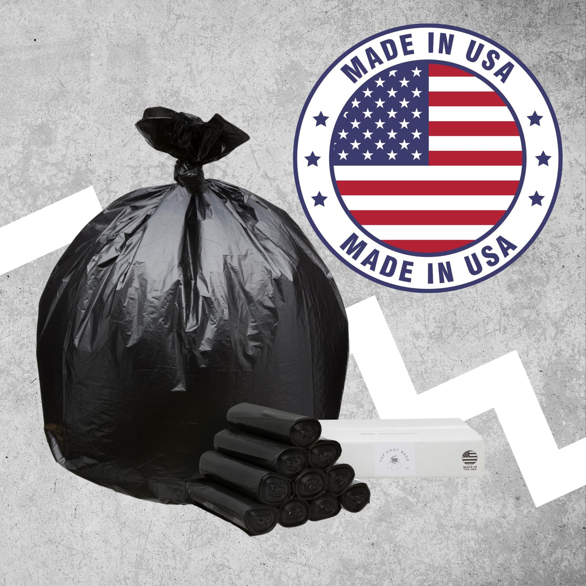 45 Gallon Black 1.2 Mil Garbage Trash Bags 100 Count C678028