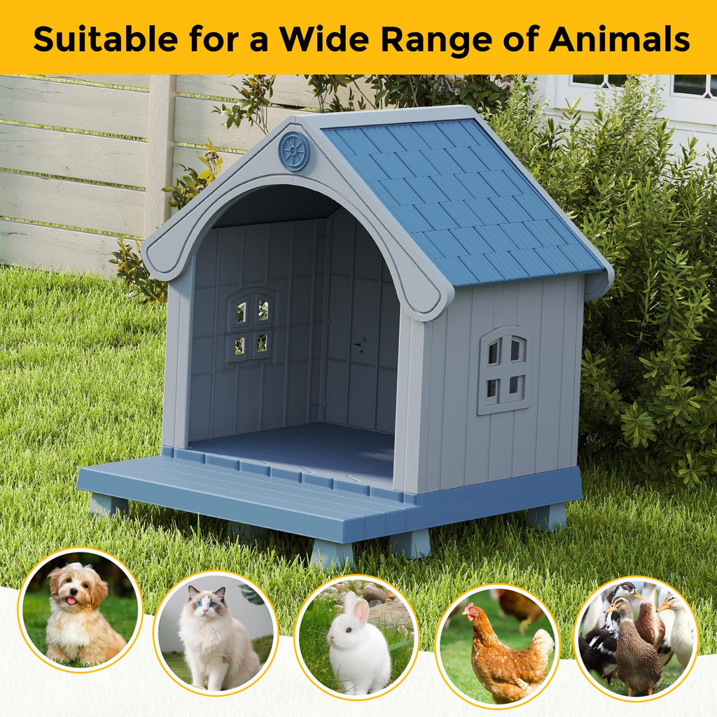 Weatherproof Elevated Outdoor Cat House M4113